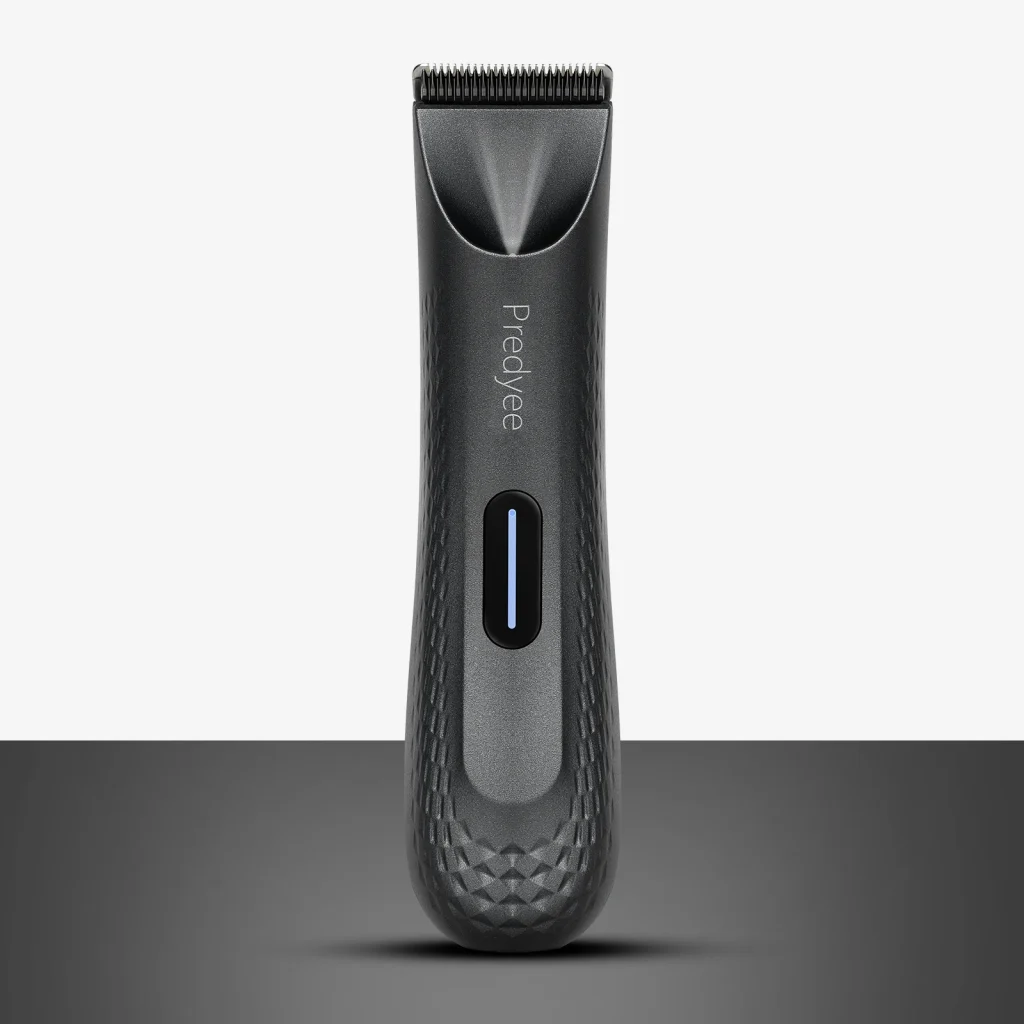 Men's Electric Groin Hair Trimmer - Waterproof Body Groomer with Replaceable Ceramic Blade