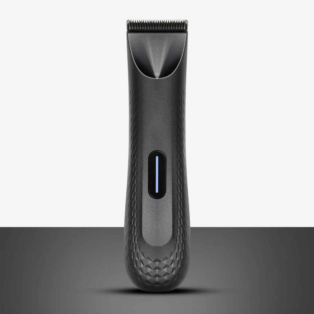 Men's Electric Groin Hair Trimmer - Waterproof Body Groomer with Replaceable Ceramic Blade