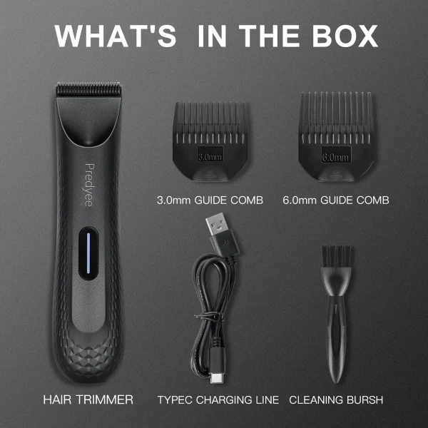 Men's Electric Groin Hair Trimmer - Waterproof Body Groomer with Replaceable Ceramic Blade - Image 7