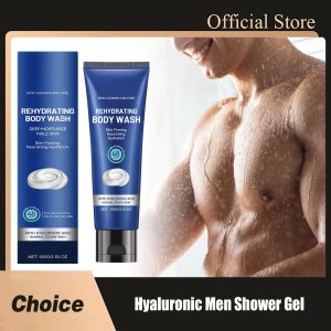 Revitalizing Hyaluronic Men's Shower Gel - Long-Lasting Fragrance, Deep Moisturization & Exfoliation for Refreshing Skin