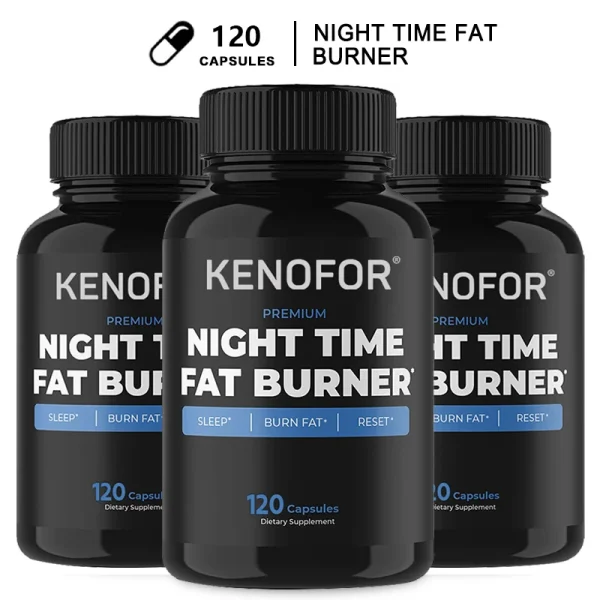 Night Time Fat Burner Supplement to Reduce Belly Fat - Helps Metabolic Cleansing, Sleep Aid Appetite Suppressant & Fat Burner - Image 3