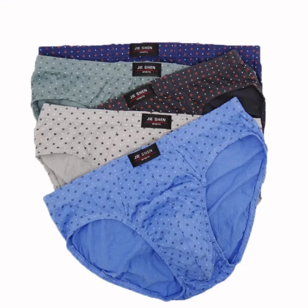 Ultimate Comfort 5-Pack Men's Cotton Briefs - Breathable & Plus Size Underwear for Summer - Image 3