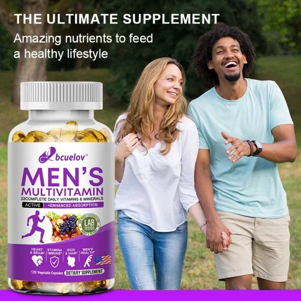 Men's Daily Multivitamin - 22 Essential Vitamins & Minerals for Boosted Immunity, Energy, Digestion, Skin Health, and Overall Wellness - Image 4