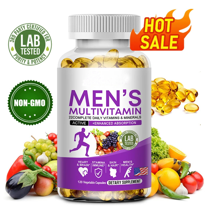 Men's Daily Multivitamin - 22 Essential Vitamins & Minerals for Boosted Immunity, Energy, Digestion, Skin Health, and Overall Wellness