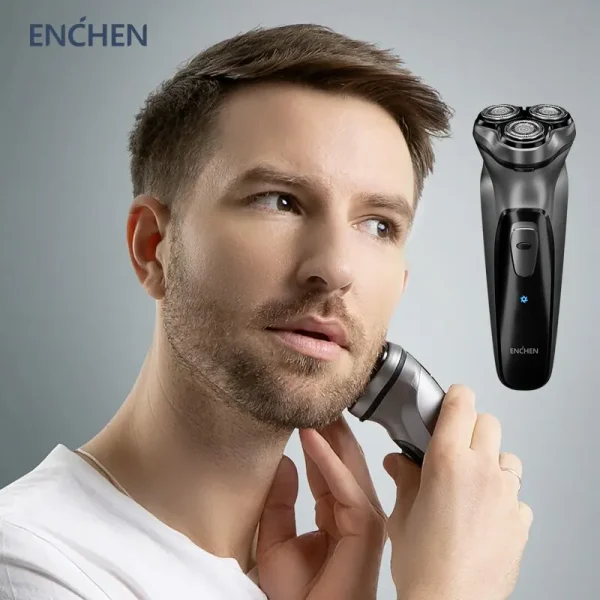 3D Rotary Shaver for Men - USB Rechargeable, Washable, and Effortless Beard Grooming - Image 4