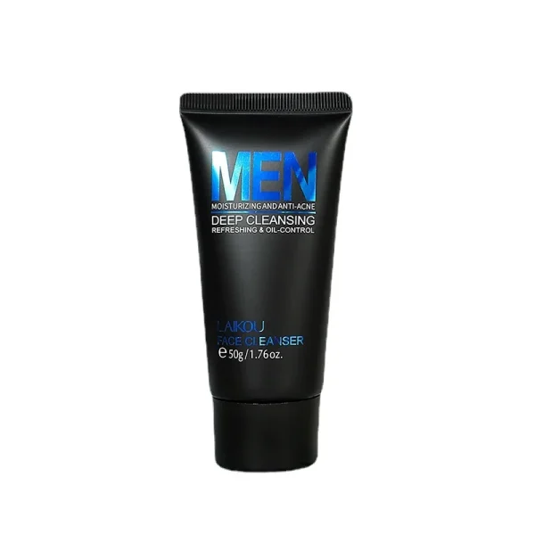 Men Facial Cleanser Face Wash Moisturizing Man Skin Care Oil Control Blackhead Remove Scrub Cosmetics Deep Norishing 50G - Image 5