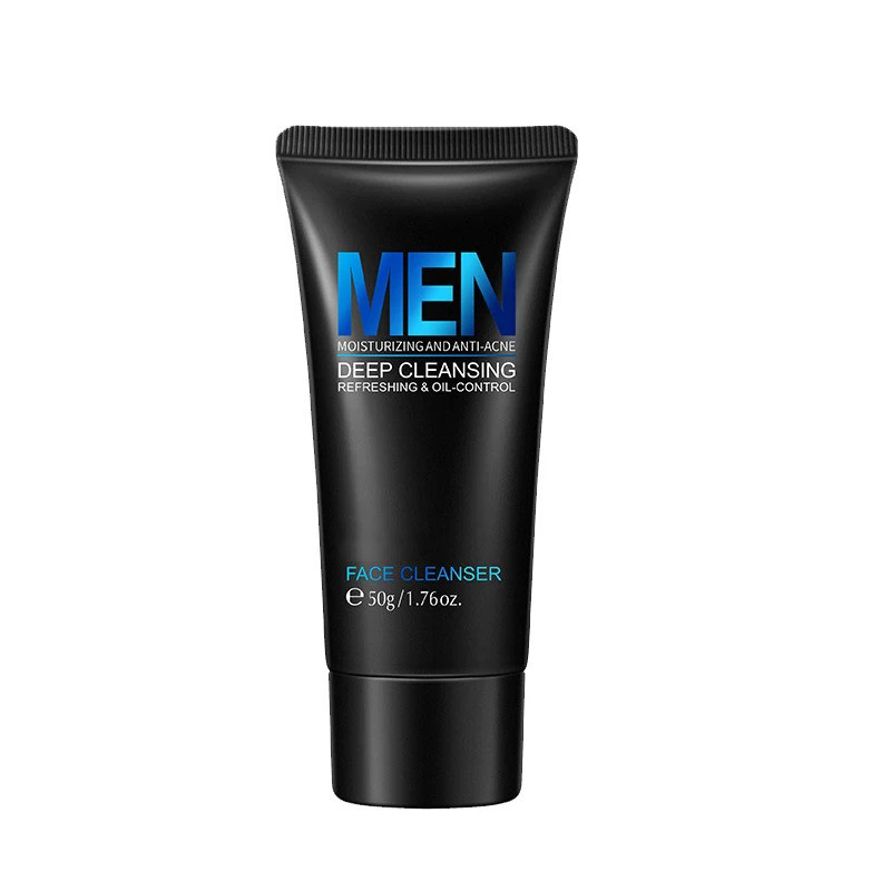 Men Facial Cleanser Face Wash Moisturizing Man Skin Care Oil Control Blackhead Remove Scrub Cosmetics Deep Norishing 50G