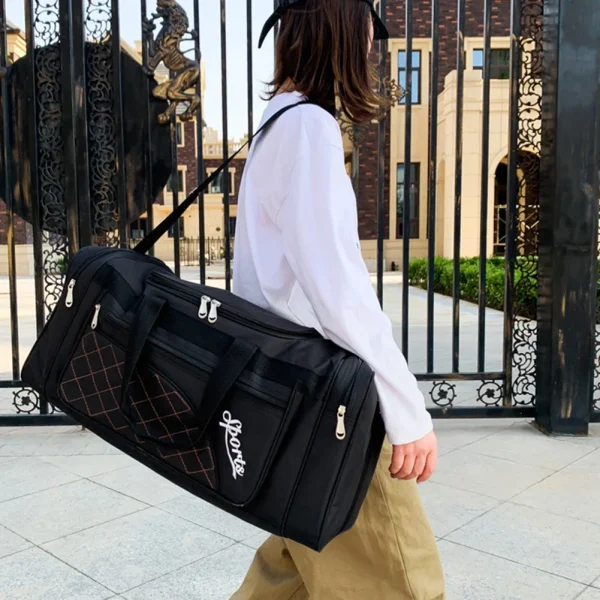 Large Capacity Dry Wet Separation Gym Bag - Portable, Multifunctional & Wear-Resistant for Travel and Swimming - Image 3