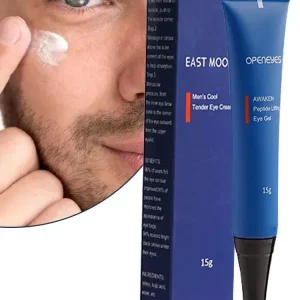 Men Eye Cream Hyaluronate Cool Eye Gel Moisturizing under Eye Cream for Dark Circles Puffiness Fine Lines Eye Care