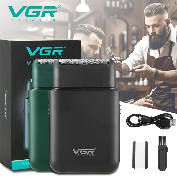 Mini Single Blade Cordless Beard Trimmer Razor Rechargeable Foil Electric Face Body Shaver for Men - Image 3