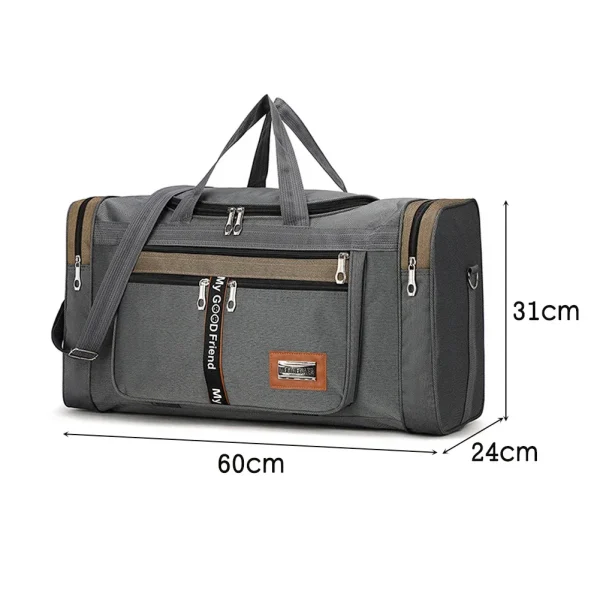 Large Capacity Dry Wet Separation Gym Bag - Portable, Multifunctional & Wear-Resistant for Travel and Swimming - Image 5