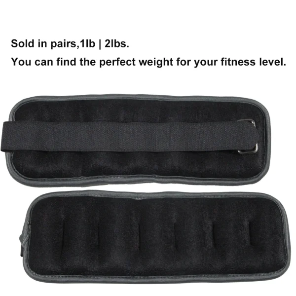 1Pair Adjustable Ankle & Wrist Weights (0.5Kg/1Kg) - Neoprene Leg Arm Straps for Running, Yoga - Strength Training for Women and Men - Image 8