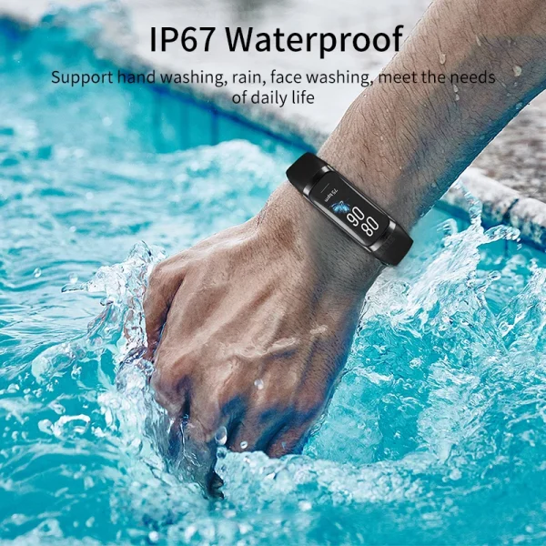 Smartwatch Band - Heart Rate Monitoring Waterproof Men Smart Bracelet Sport Fitness Tracker - Image 6