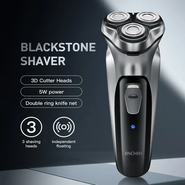 3D Rotary Shaver for Men - USB Rechargeable, Washable, and Effortless Beard Grooming - Image 3